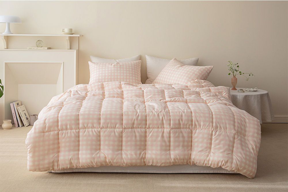 韓國 Maatila - 可水洗超細纖維桃皮感棉被-草莓果凍