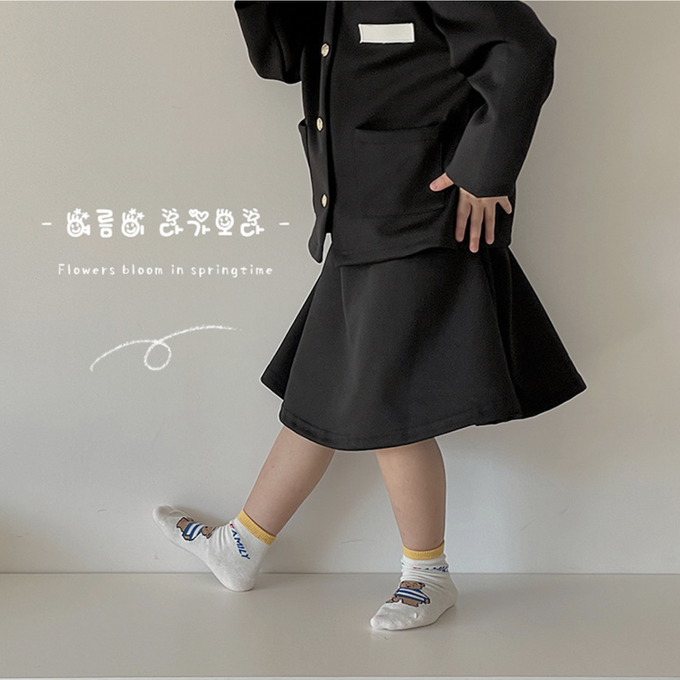 love, charlotte - 小熊家族薄款短筒棉襪-4 雙一組