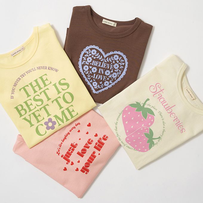 日本 Lycee mine - 純棉不易皺女孩印花長袖上衣-小熊-薄荷綠