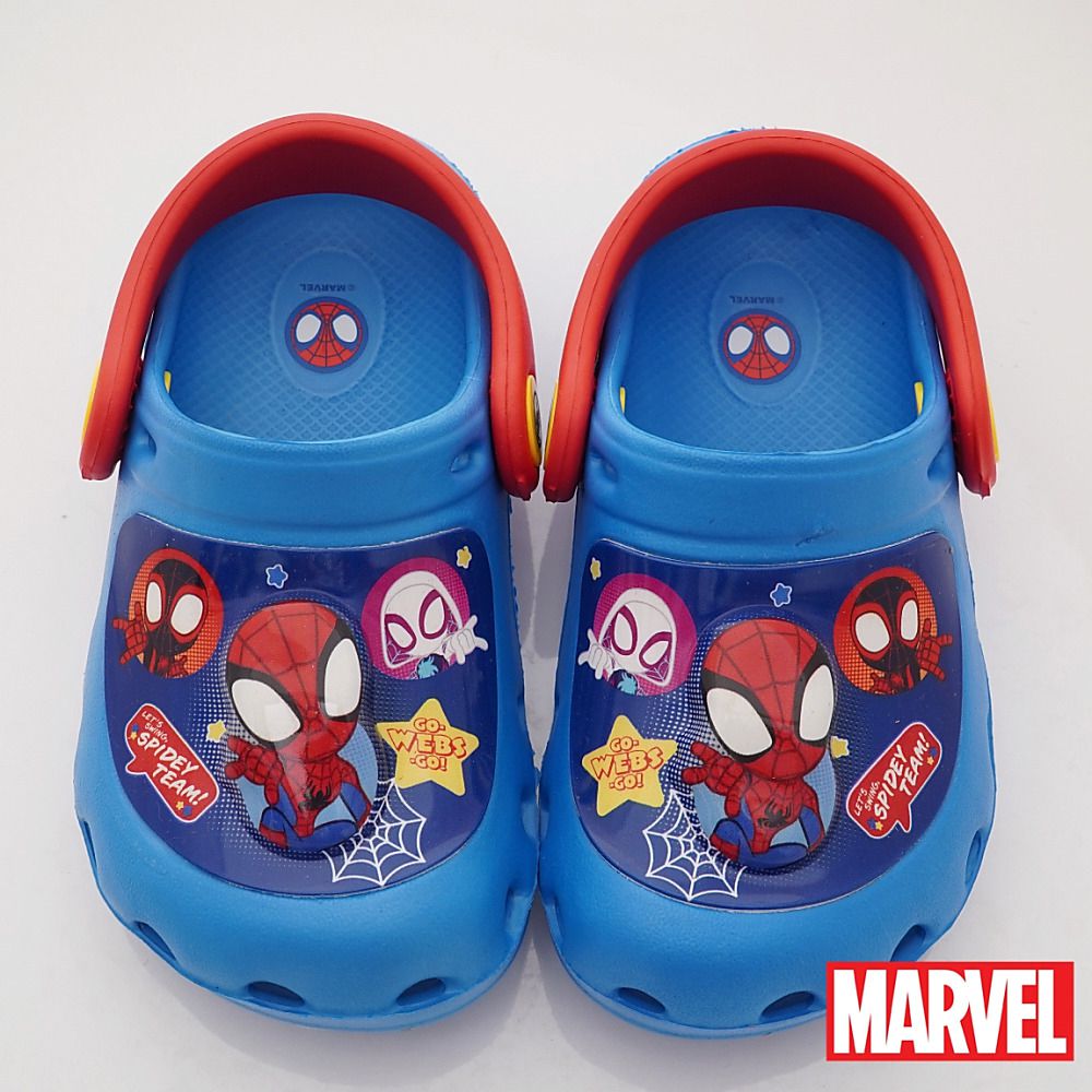 漫威MARVEL - 台灣製蜘蛛人電燈涼鞋(中小童段)-涼鞋-藍