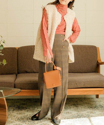 日本 Bou Jeloud - 個性凹凸紋長袖上衣-橘粉