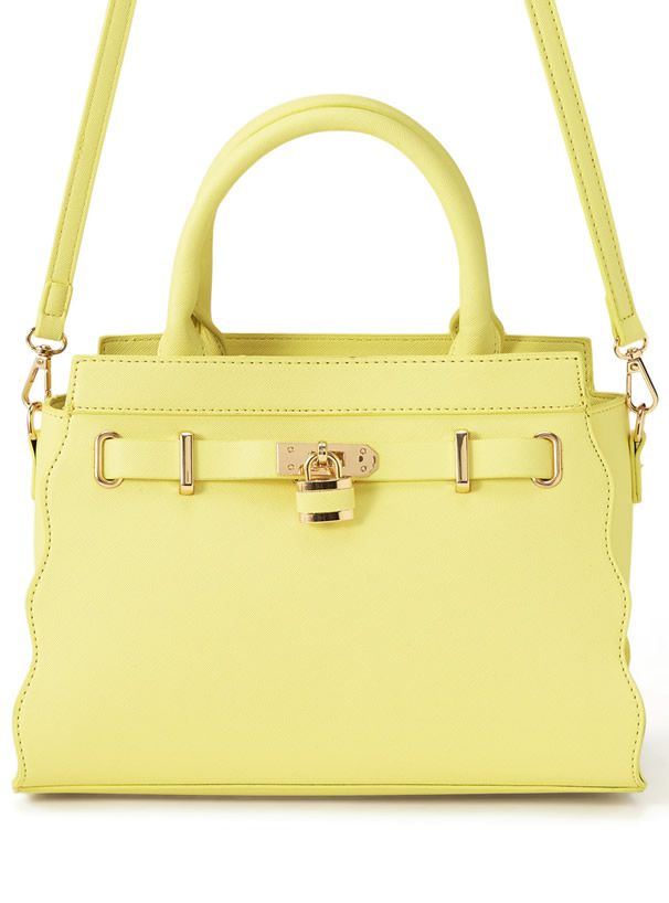 日本 GRL - 2WAY波浪時尚皮質手提包/側背包-天使白