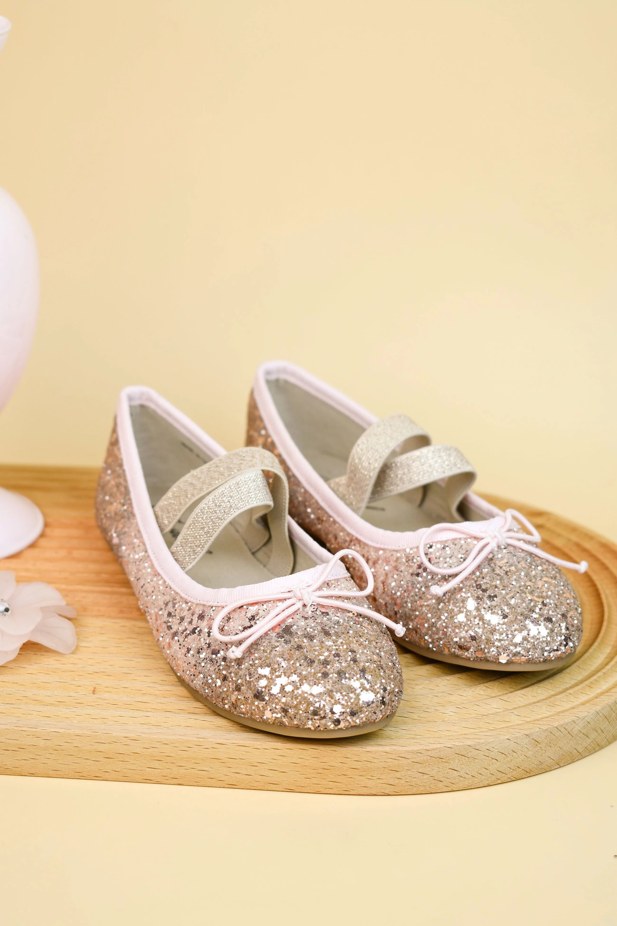 MYSTOCK - 閃亮仙子滿滿亮片童鞋-PINK i