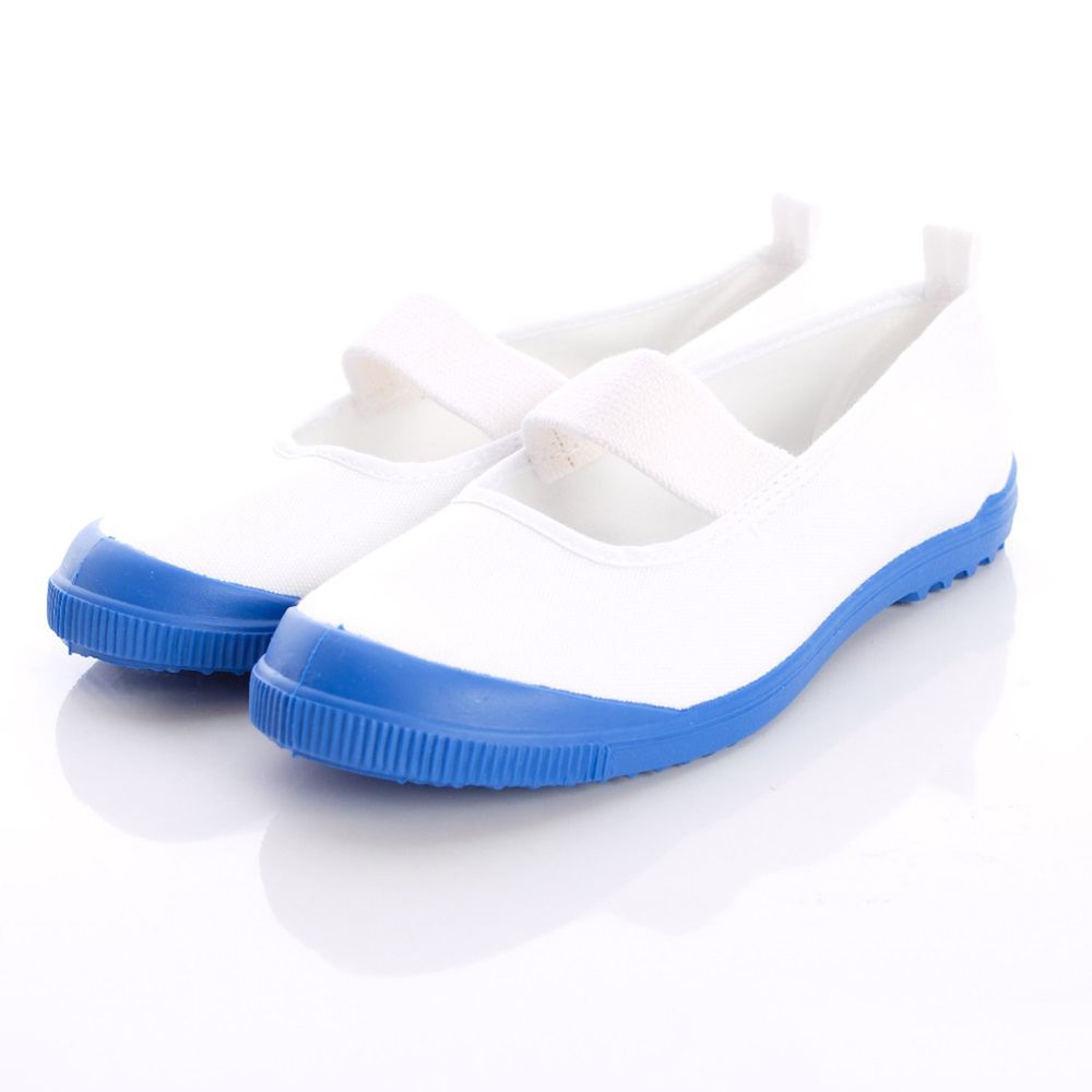 Moonstar日本月星 - 日本月星機能童鞋-日本製冠軍幼兒園室內鞋鐵氟龍版(中小童段)-白藍