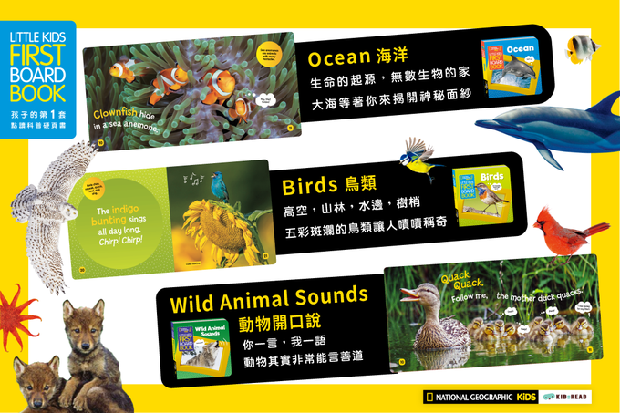 國家地理兒童科普點讀硬頁書 第一輯