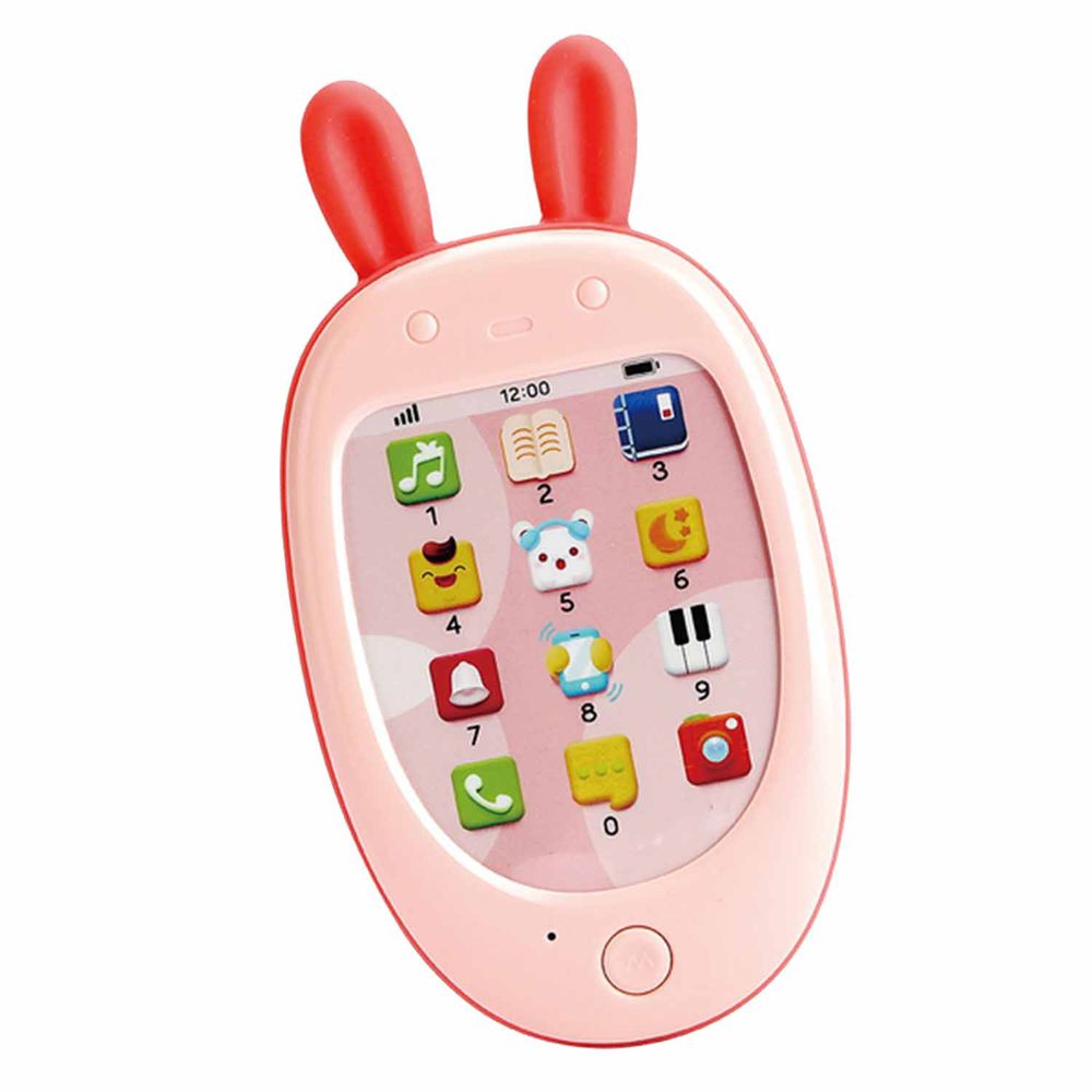 小牛津 - 萌萌兔小手機(草莓粉)-小手機+USB線+使用說明