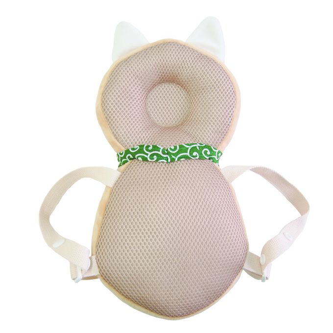 akachan honpo - 嬰兒防護枕背包-柴犬-淺棕色