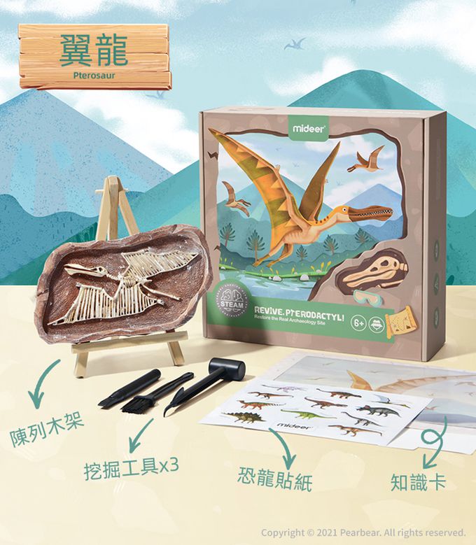 MiDeer - 考古挖掘套組-翼龍