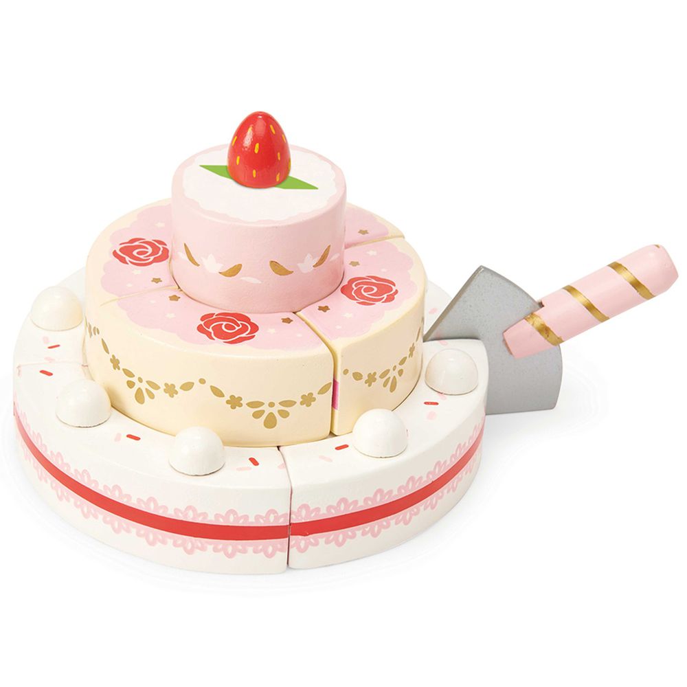 英國 Le Toy Van - 角色扮演 - 草莓婚禮蛋糕玩具組