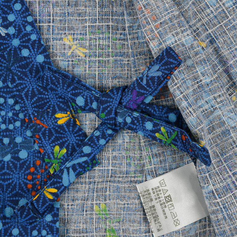 akachan honpo - 兩件式甚平-蜻蜓-深藍色