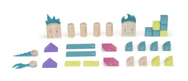 Tegu 磁性積木 - 30件怪獸-豆豆&塔塔