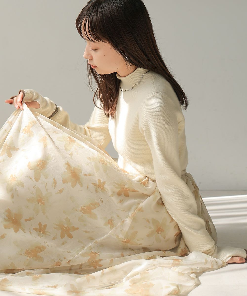 日本 Bab - 高級感小立領彈性針織上衣-象牙