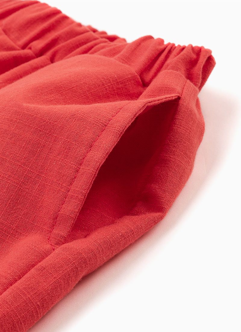 韓國 OZKIZ - 紅格子小白花無袖套裝