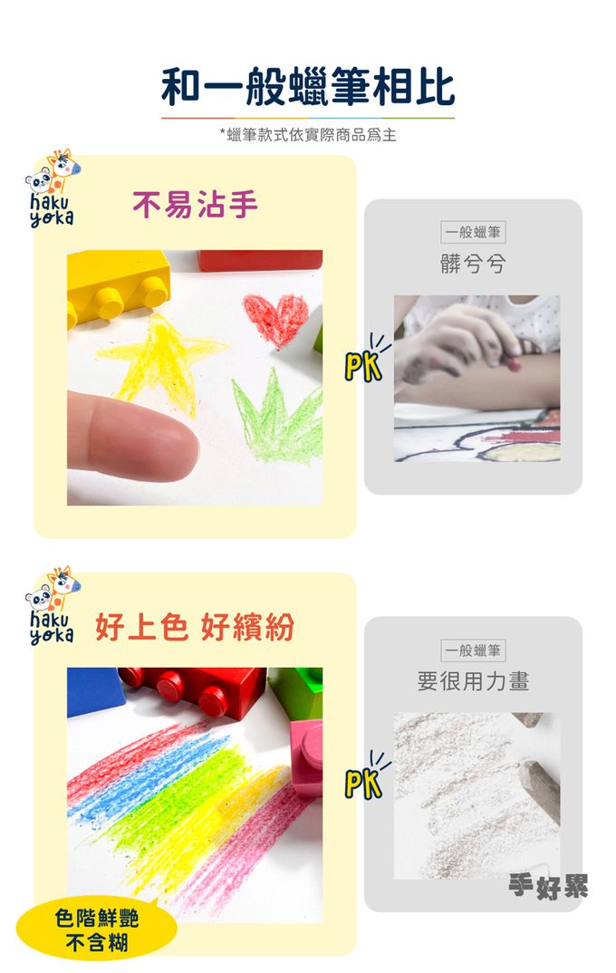 Haku Yoka - 積木蠟筆-三角龍