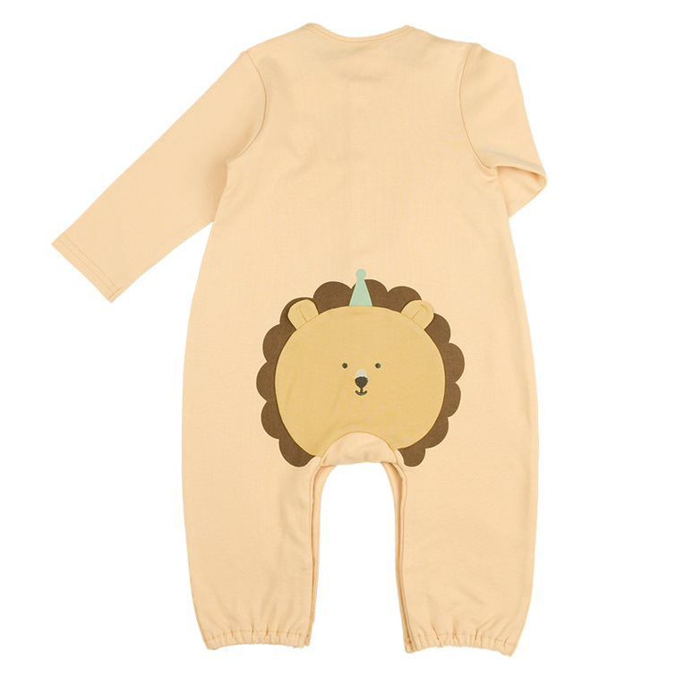 akachan honpo - 長袖兔裝-動物造型屁屁-淺卡其色