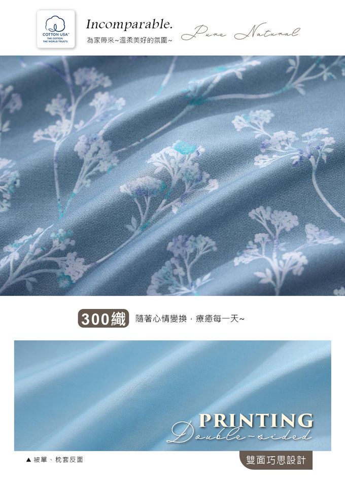 鴻宇 HongYew - 信封式枕套2入 300織美國棉-汀絲娜