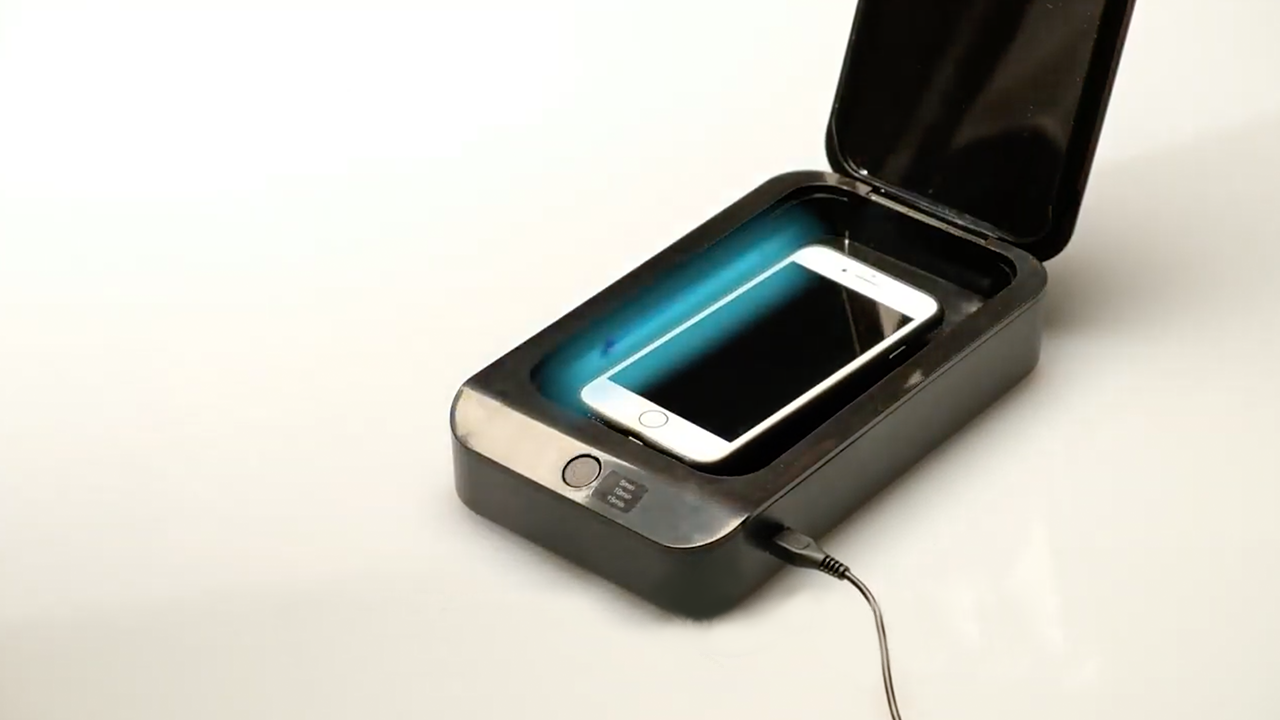 一鍵幫手機消毒 【 美國zerogerm 紫外線強效萬用消毒盒】