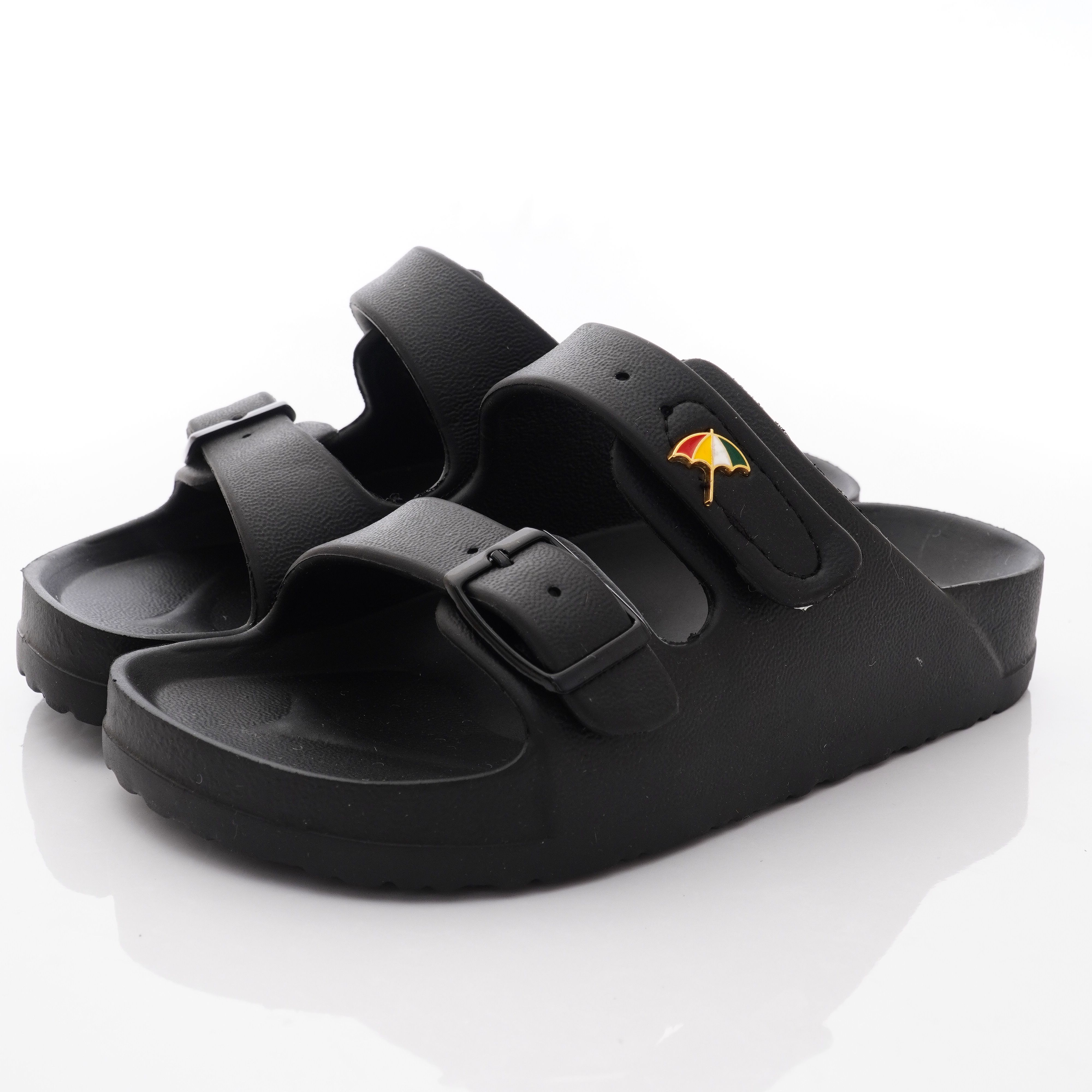 Arnold Palmer 雨傘牌 - 專櫃超輕量拖鞋款(中小童段)-黑