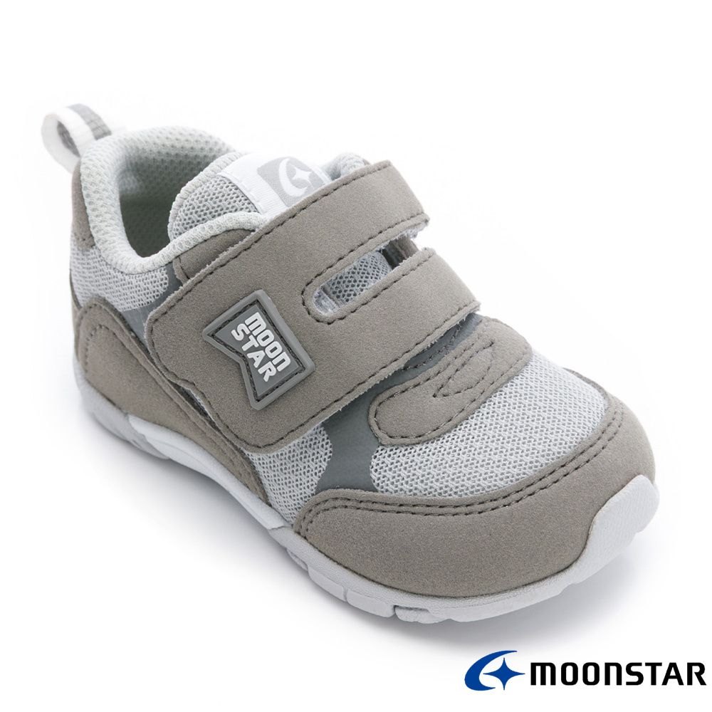 日本Moonstar月星頂級童鞋-HI系列高機能-2E楦3967(寶寶段)-機能鞋-灰-13~17cm