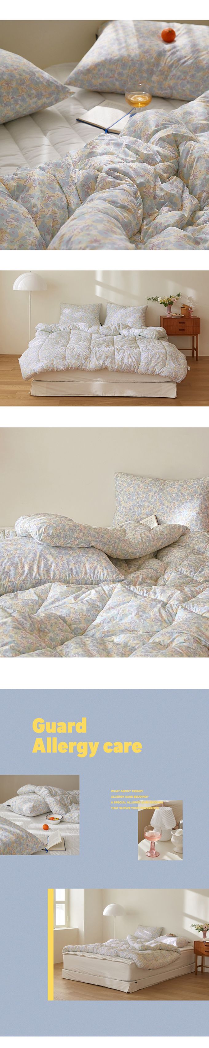 韓國 Maatila - 可水洗M2全方位抗菌防蟎四季被-復古花紋