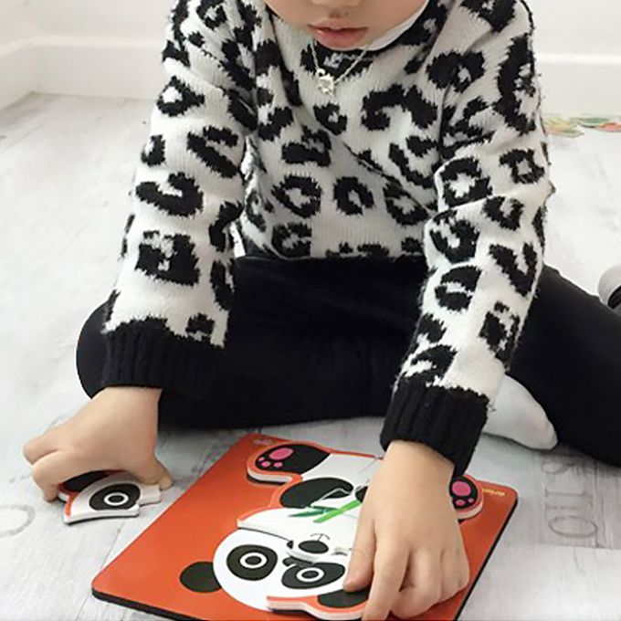 韓國 Ariati - 磁性拼圖-大象&熊貓