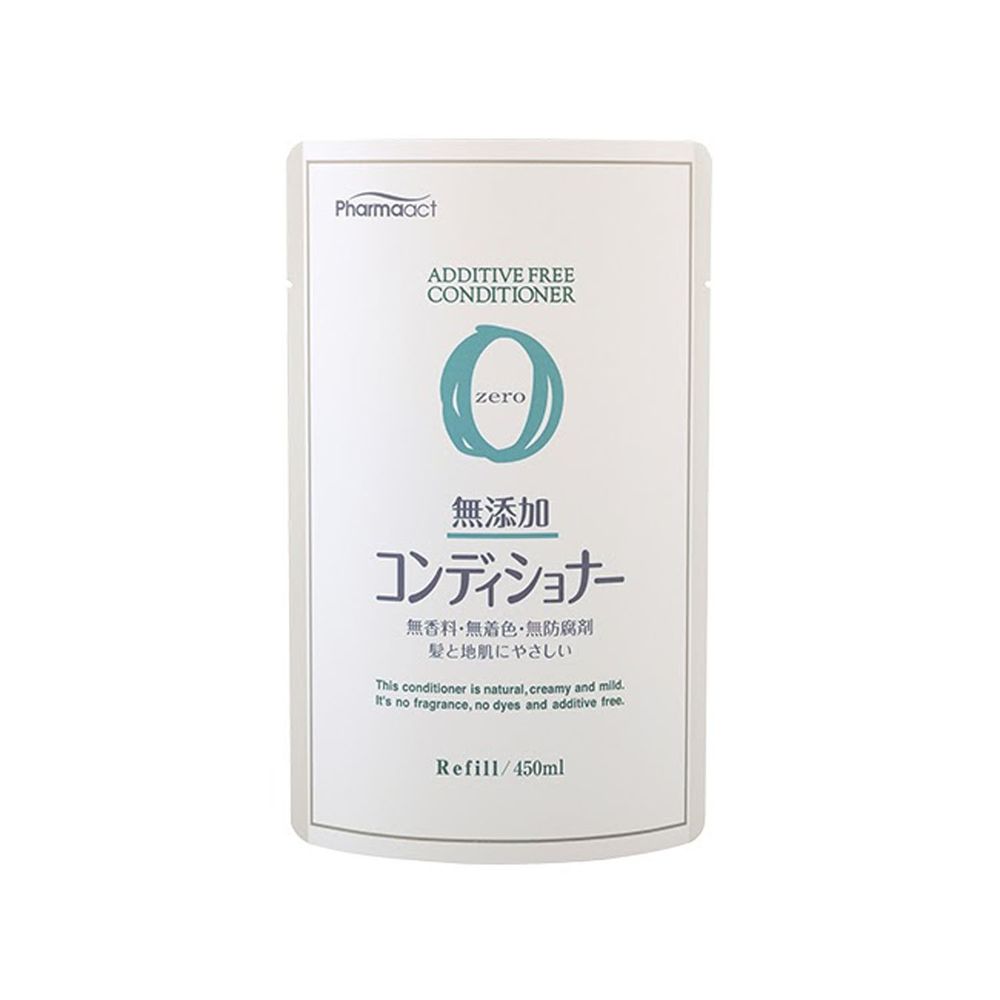 日本熊野油脂 KUMANO - PharmaACT 無添加潤髮乳-補充包-450ml