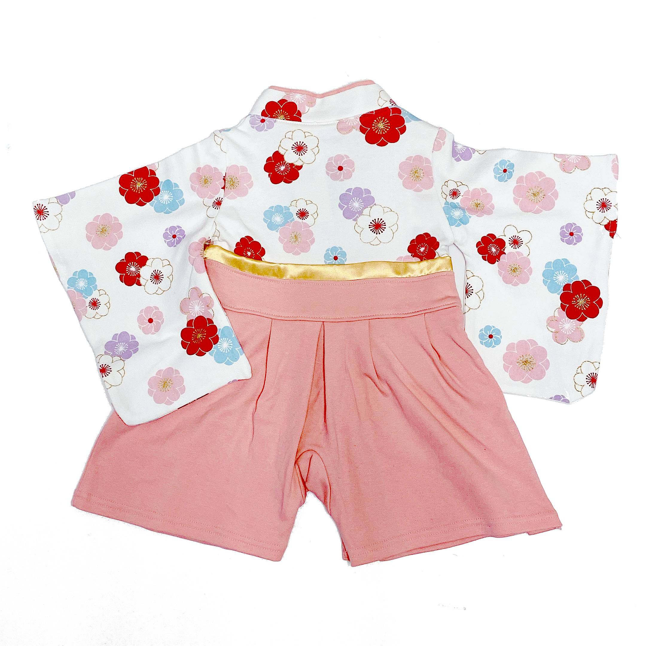 akachan honpo - 袴連身衣-粉紅色