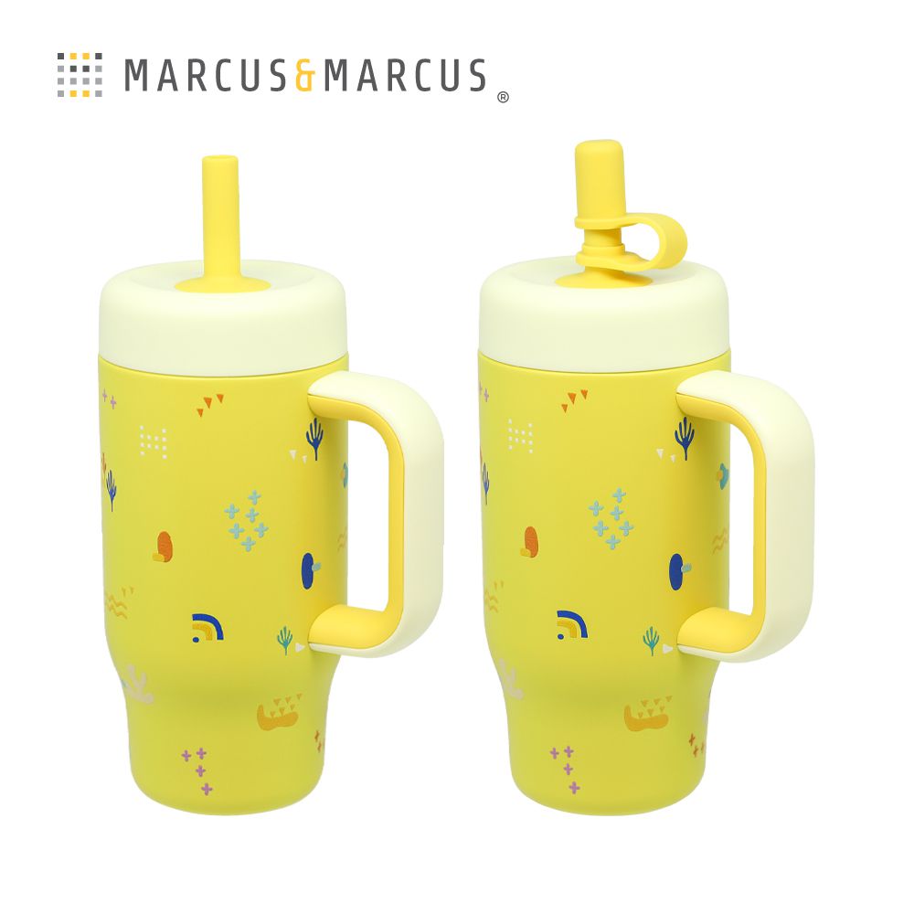 不鏽鋼隨行吸管保冷杯(530ml)-黃樹林