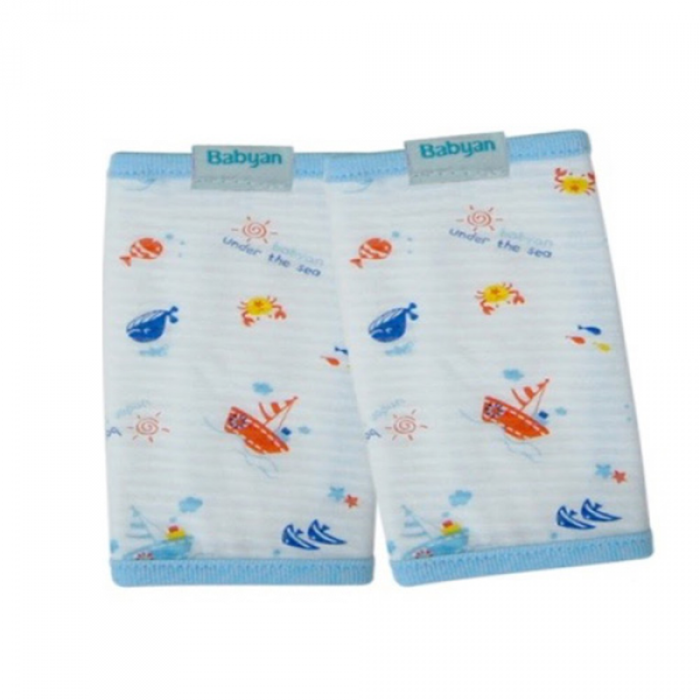 babyan - 100%純棉背巾口水巾(薄款)-海底世界-兩側