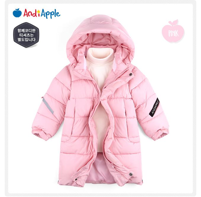 韓國 AndiApple - 蓬鬆科技羽絨連帽連身外套-黑