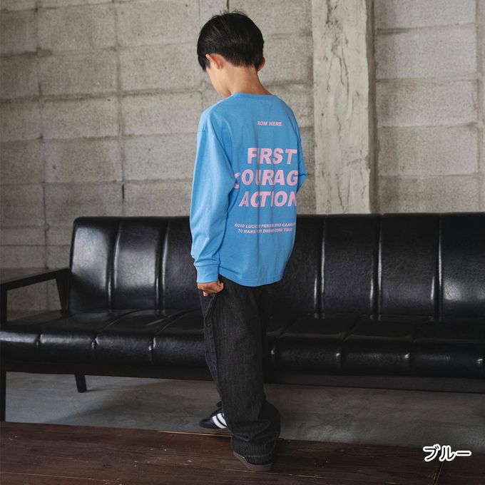 日本 BRANSHES - 100%棉 百搭印花縮口長袖上衣-熊熊騎車-玫瑰粉