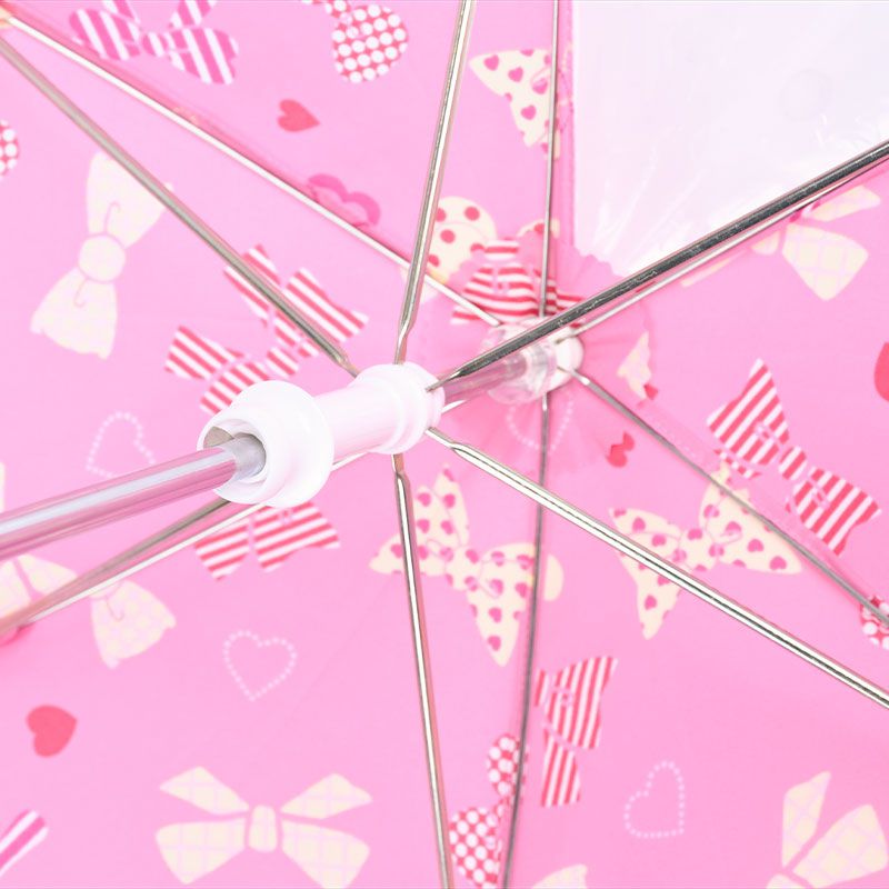 akachan honpo - 雨傘-蝴蝶結&愛心-粉紅色