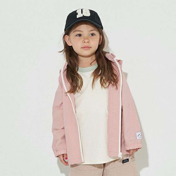 日本 b-ROOM - 潑水加工 連帽2WAY防風外套(附收納袋)-恐龍-軍綠