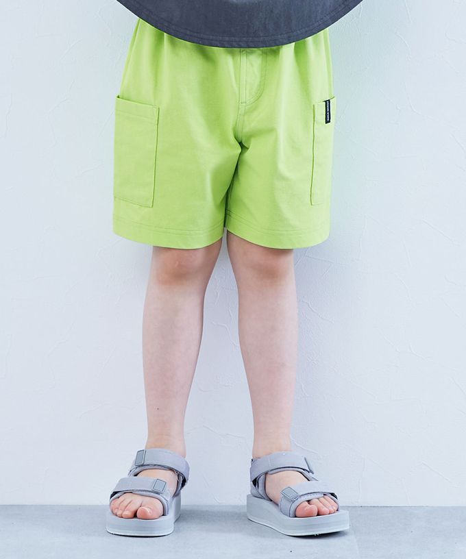 日本 devirock - 防污抗UV 舒適機能短褲-大口袋寬版-藍