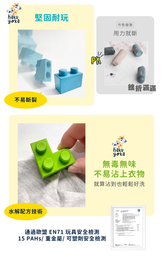 Haku Yoka - 積木蠟筆-三角龍