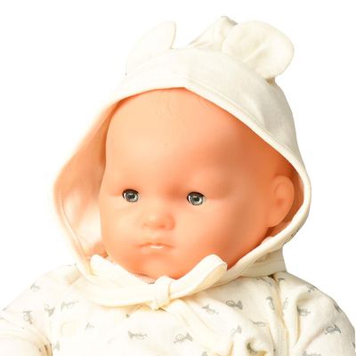 akachan honpo - 新生児帽子-復古小熊維尼-米白色 (40~44cm)