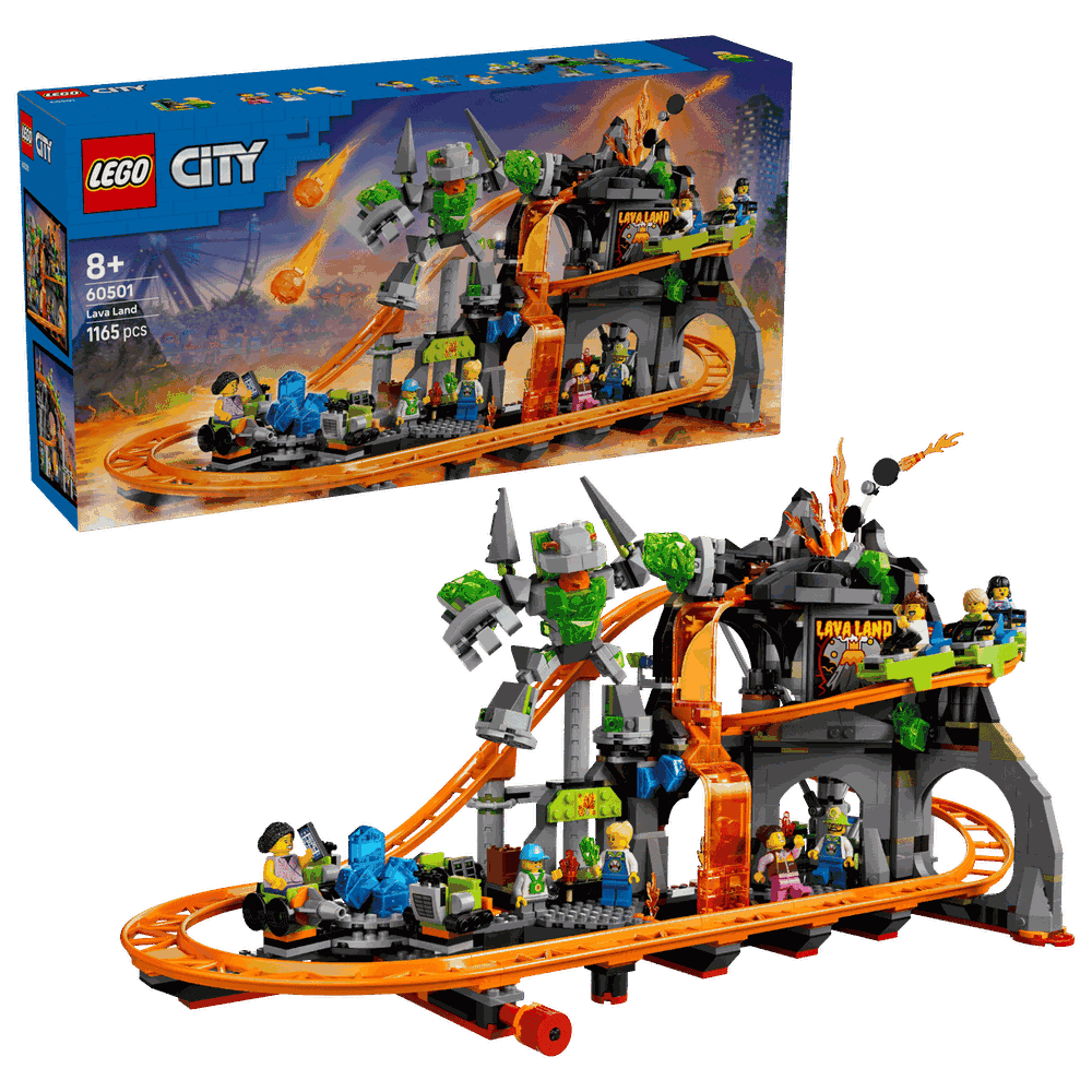 LEGO 60501 熔岩國度雲霄飛車樂園 Lava Land Roller Coaster Park