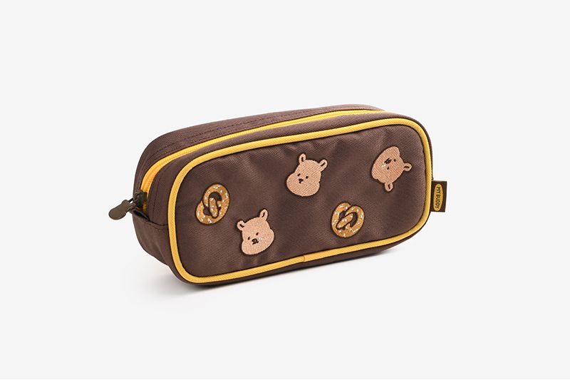 韓國 Daily Like - 立體鉛筆袋-餅乾果凍熊 (20.5 x 8.5 x 5 cm)