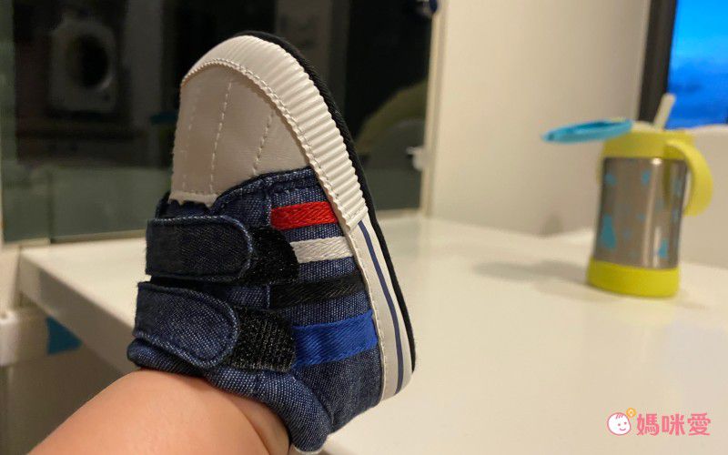 BABY TALK - 學步鞋-休閒款/魔鬼氈-藍色