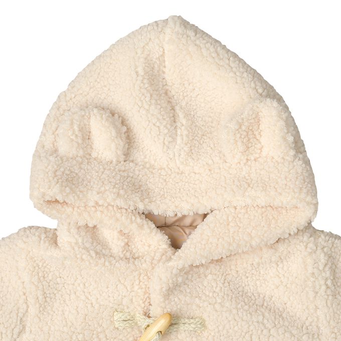 akachan honpo - 牛角外套-熊耳-象牙白色