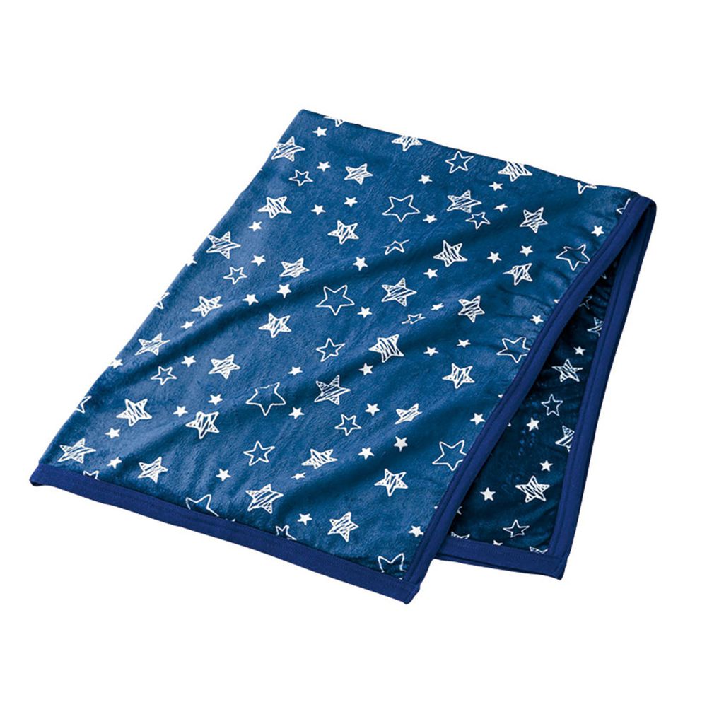 akachan honpo - 保暖毛毯-星星-深藍色 (85x115cm)