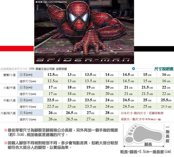 蜘蛛人SPIDEY童電燈運動鞋-MRKX24840黑-(中大童)-電燈鞋-黑