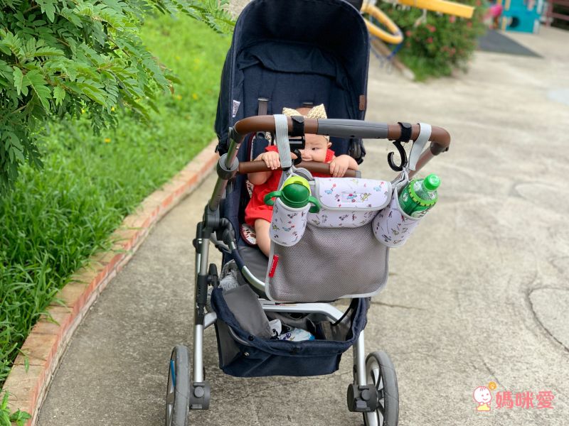 akachan honpo - angelette嬰兒車用收納袋-米白色