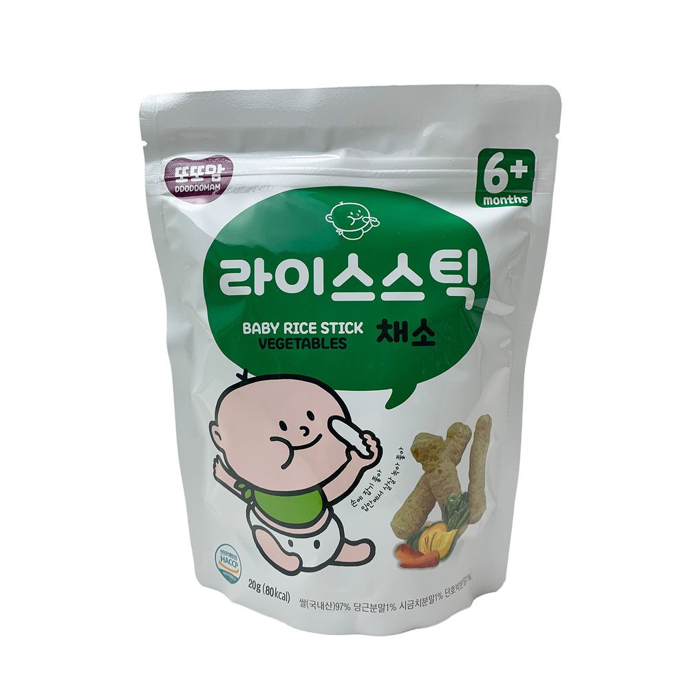 韓爸田園日記 - 手指米棒-蔬菜口味(6個月以上)-1包/20公克