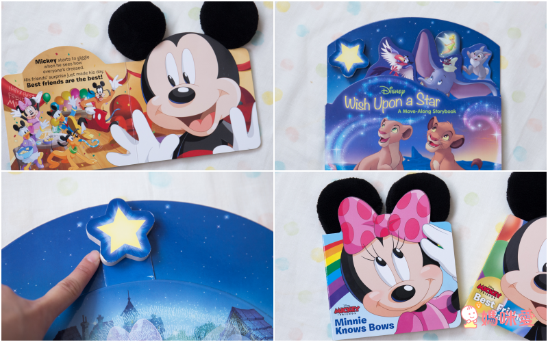 1歲起的觸覺練習！耳朵柔軟可摸觸摸書，維尼米奇米妮陪寶貝學英文！