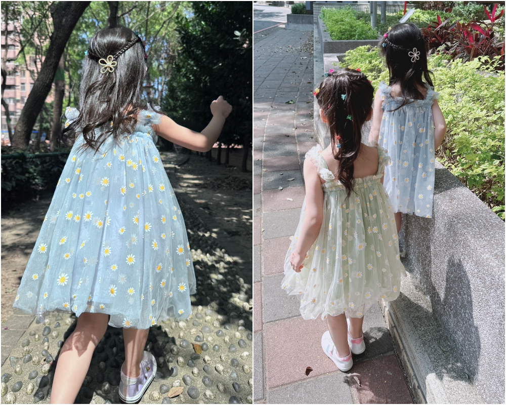 甜美吊帶連身紗裙洋裝-紅色鳳梨-粉色