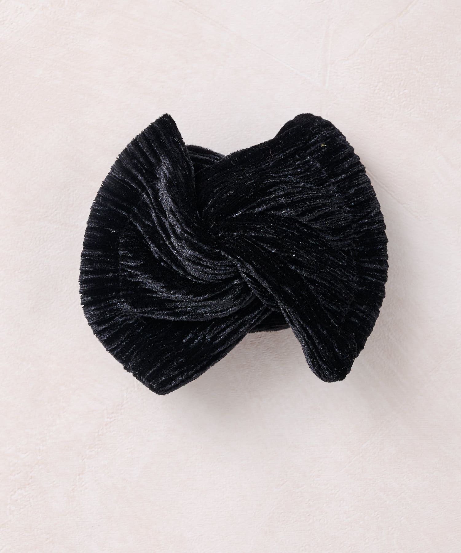 日本 Lattice - [日網熱銷] 簡單優雅紐結髮圈-光澤燈芯絨-米杏