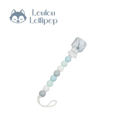 Loulou Lollipop - 多功能奶嘴鍊夾-串珠款-薄荷藍
