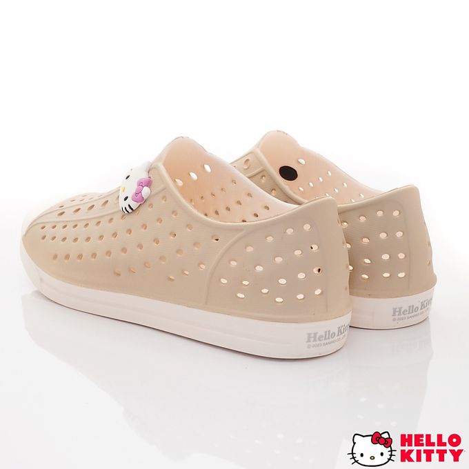 HELLO KITTY - HELLO KITTY-洞洞休閒便鞋-823638奶茶(中大童段)-休閒鞋-奶茶