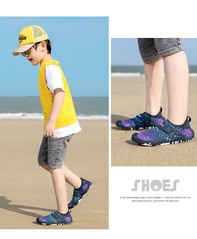 JB clothes - 兒童海灘溯溪鞋-彩藍